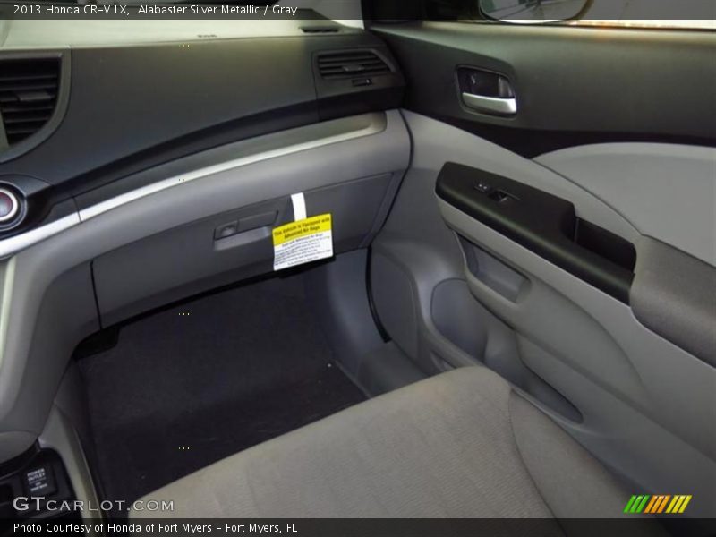 Alabaster Silver Metallic / Gray 2013 Honda CR-V LX