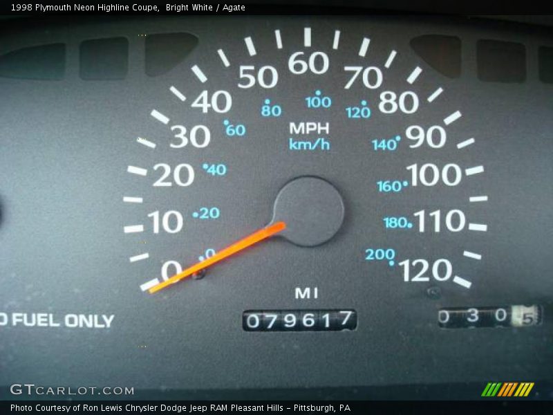 Bright White / Agate 1998 Plymouth Neon Highline Coupe