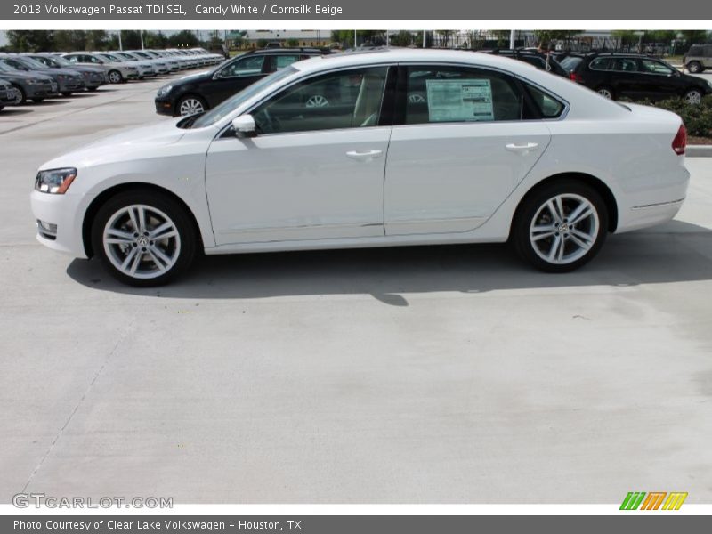 Candy White / Cornsilk Beige 2013 Volkswagen Passat TDI SEL