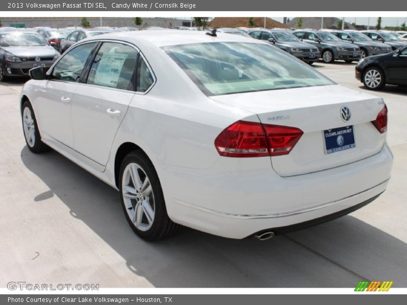 Candy White / Cornsilk Beige 2013 Volkswagen Passat TDI SEL