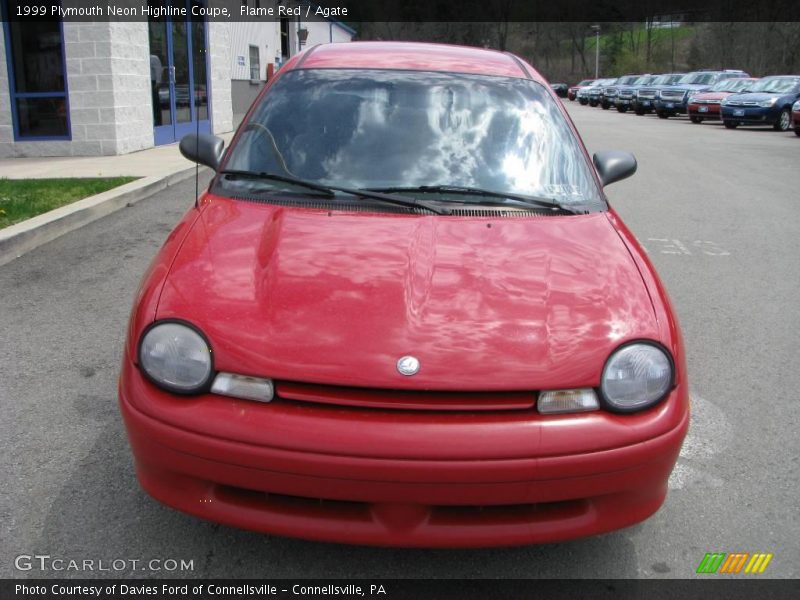 Flame Red / Agate 1999 Plymouth Neon Highline Coupe