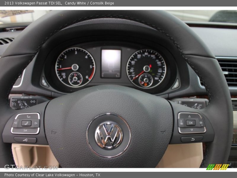 Candy White / Cornsilk Beige 2013 Volkswagen Passat TDI SEL