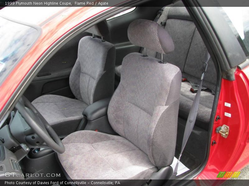 Flame Red / Agate 1999 Plymouth Neon Highline Coupe