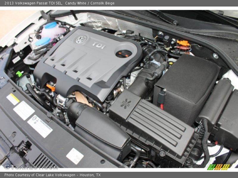 Candy White / Cornsilk Beige 2013 Volkswagen Passat TDI SEL