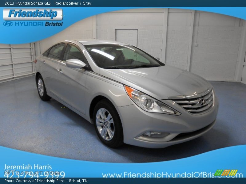 Radiant Silver / Gray 2013 Hyundai Sonata GLS
