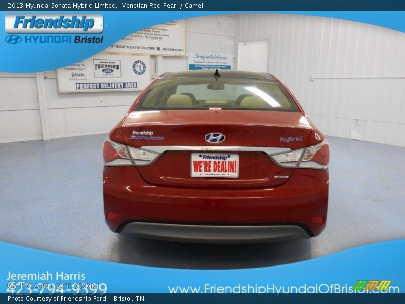 Venetian Red Pearl / Camel 2013 Hyundai Sonata Hybrid Limited