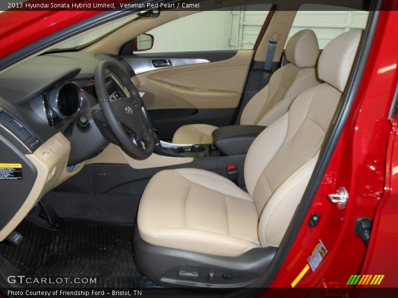 Venetian Red Pearl / Camel 2013 Hyundai Sonata Hybrid Limited