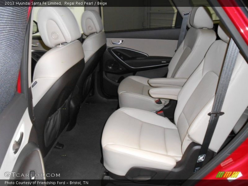 Regal Red Pearl / Beige 2013 Hyundai Santa Fe Limited