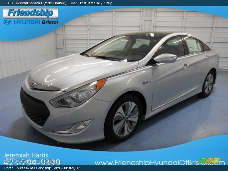 Silver Frost Metallic / Gray 2013 Hyundai Sonata Hybrid Limited
