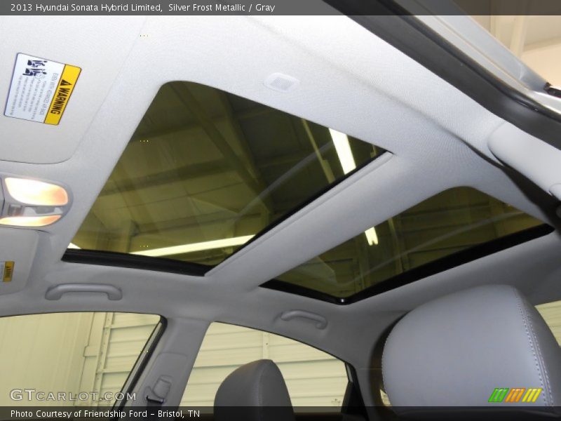 Silver Frost Metallic / Gray 2013 Hyundai Sonata Hybrid Limited