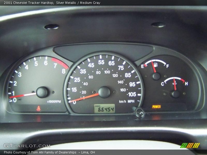Silver Metallic / Medium Gray 2001 Chevrolet Tracker Hardtop