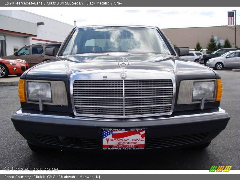 Black Metallic / Gray 1990 Mercedes-Benz S Class 300 SEL Sedan