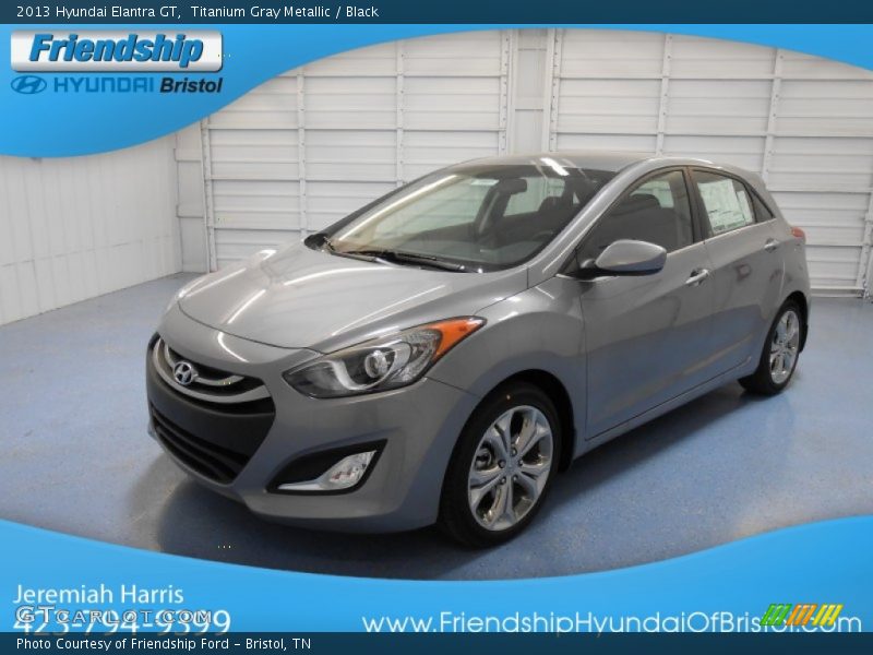 Titanium Gray Metallic / Black 2013 Hyundai Elantra GT