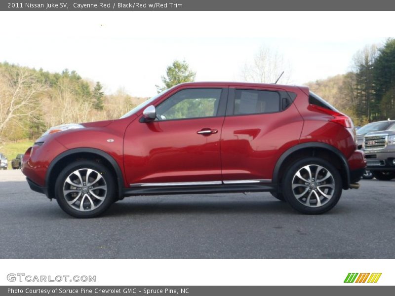  2011 Juke SV Cayenne Red