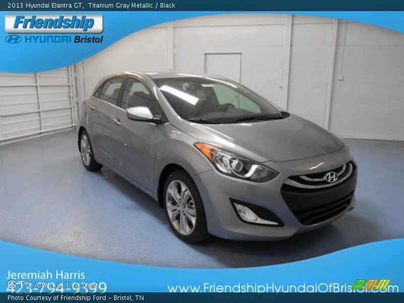 Titanium Gray Metallic / Black 2013 Hyundai Elantra GT