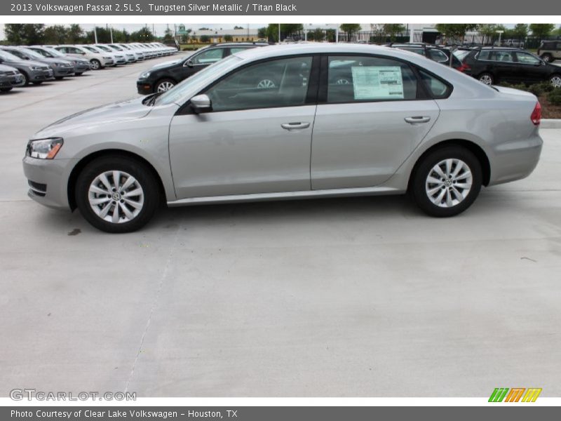 Tungsten Silver Metallic / Titan Black 2013 Volkswagen Passat 2.5L S