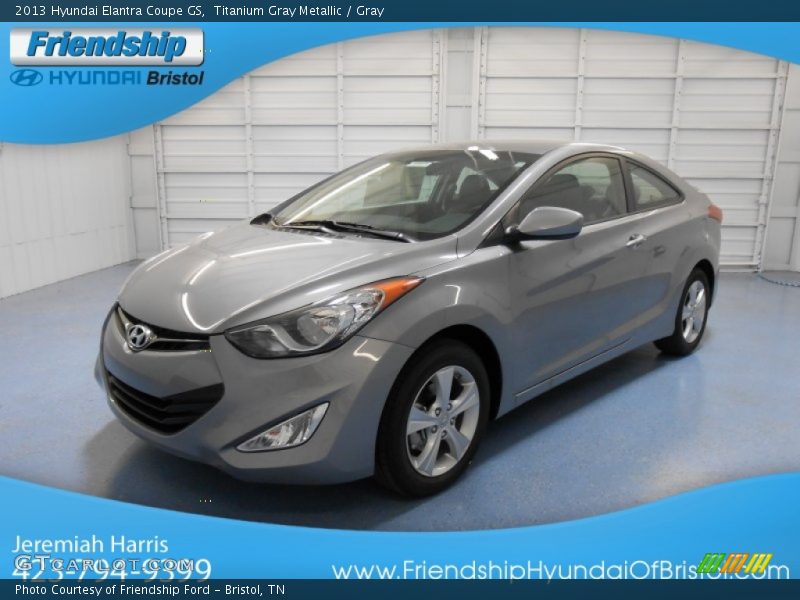 Titanium Gray Metallic / Gray 2013 Hyundai Elantra Coupe GS