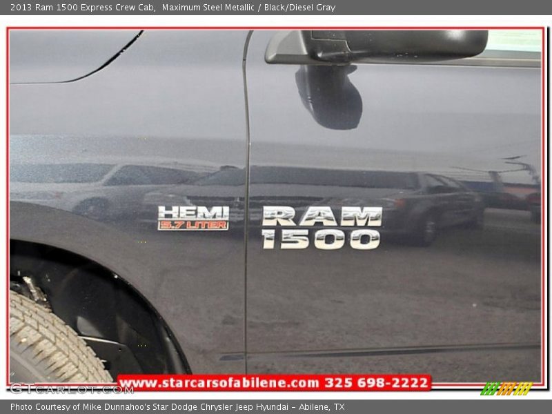 Maximum Steel Metallic / Black/Diesel Gray 2013 Ram 1500 Express Crew Cab
