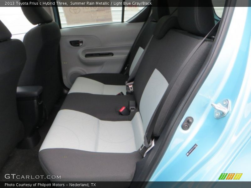 Summer Rain Metallic / Light Blue Gray/Black 2013 Toyota Prius c Hybrid Three