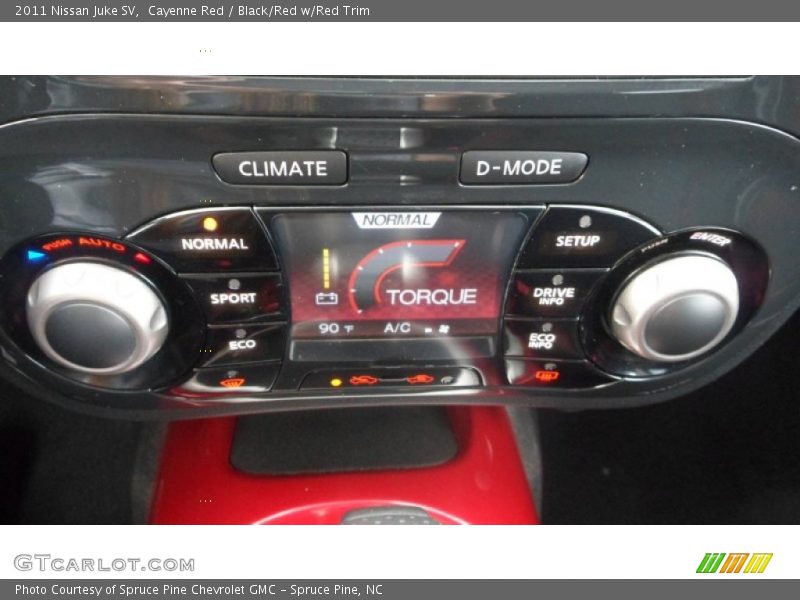 Controls of 2011 Juke SV