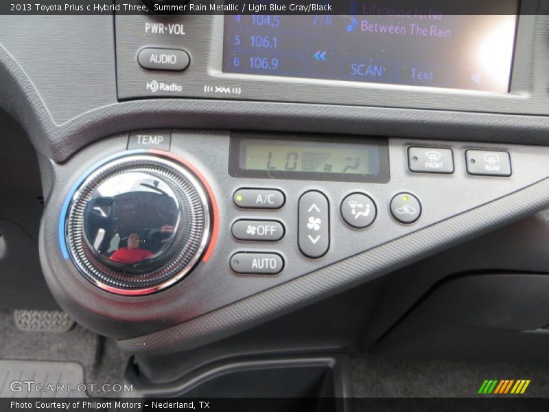 Controls of 2013 Prius c Hybrid Three