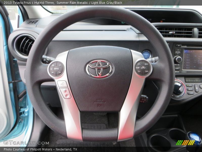  2013 Prius c Hybrid Three Steering Wheel