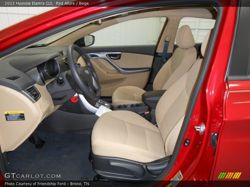 Red Allure / Beige 2013 Hyundai Elantra GLS