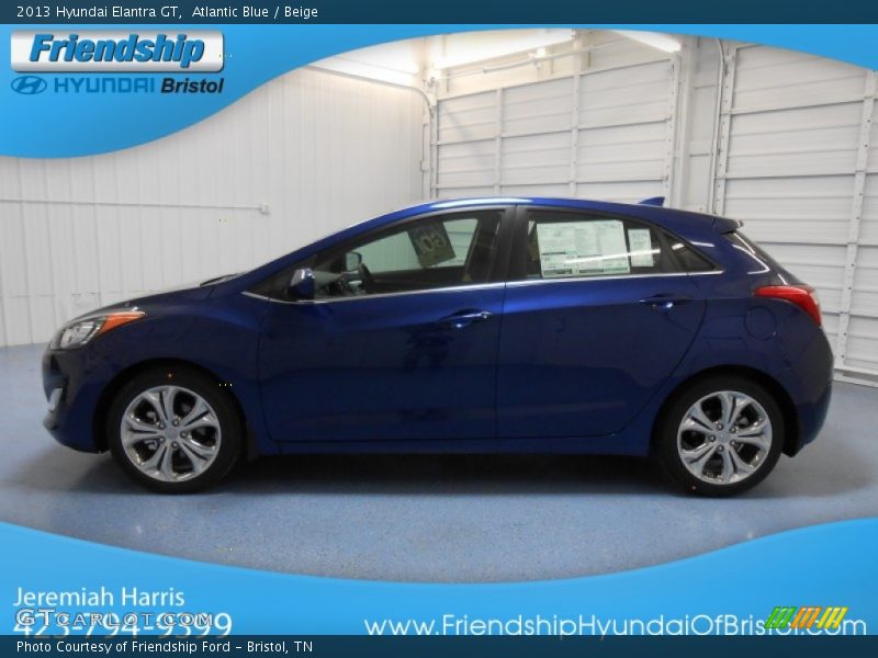 Atlantic Blue / Beige 2013 Hyundai Elantra GT