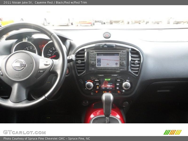 Cayenne Red / Black/Red w/Red Trim 2011 Nissan Juke SV