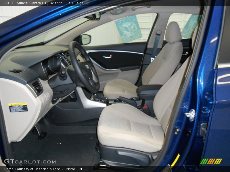 Atlantic Blue / Beige 2013 Hyundai Elantra GT