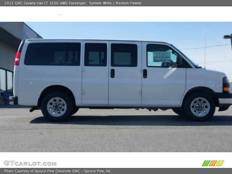 Summit White / Medium Pewter 2013 GMC Savana Van LT 1500 AWD Passenger