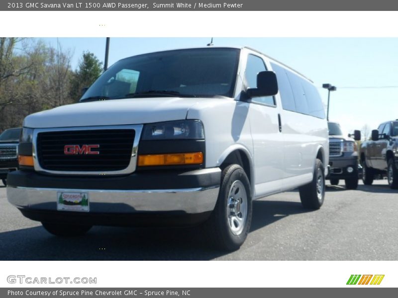 Summit White / Medium Pewter 2013 GMC Savana Van LT 1500 AWD Passenger