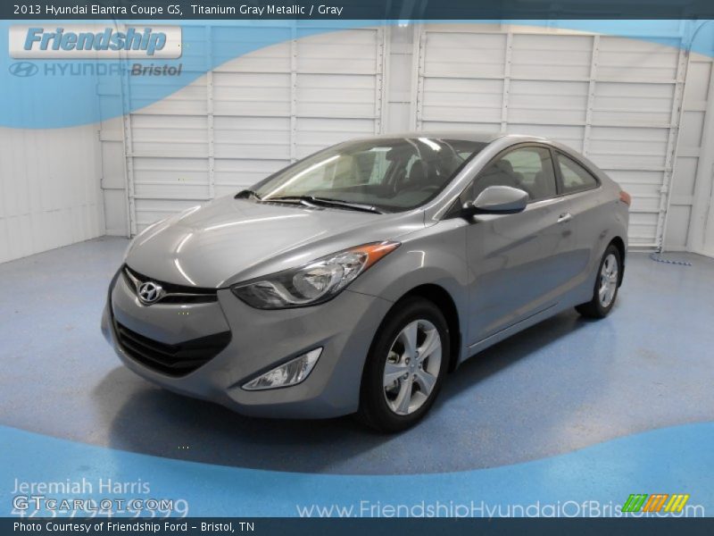 Titanium Gray Metallic / Gray 2013 Hyundai Elantra Coupe GS