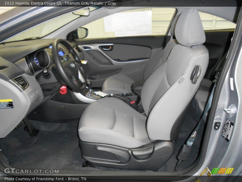 Titanium Gray Metallic / Gray 2013 Hyundai Elantra Coupe GS