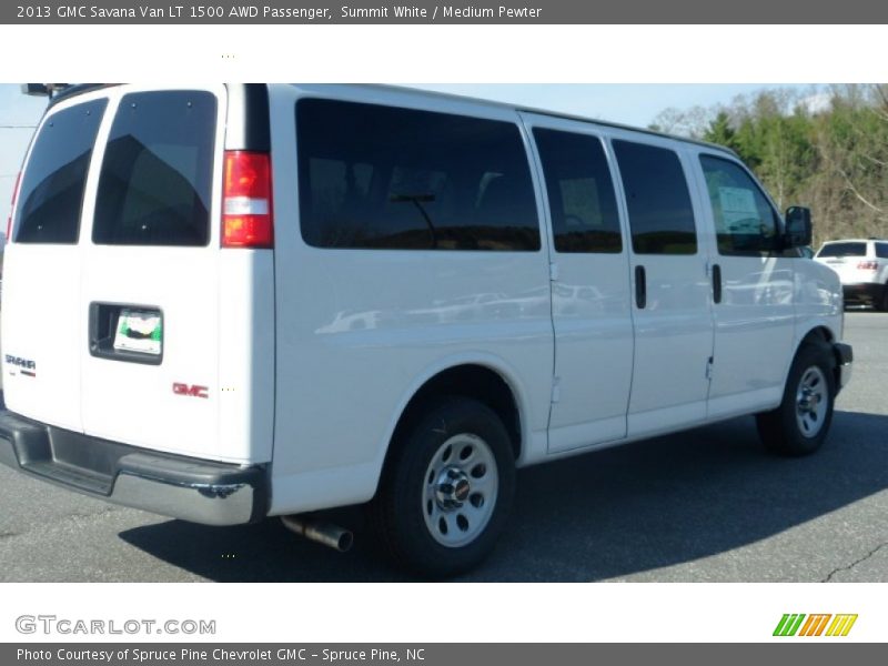 Summit White / Medium Pewter 2013 GMC Savana Van LT 1500 AWD Passenger