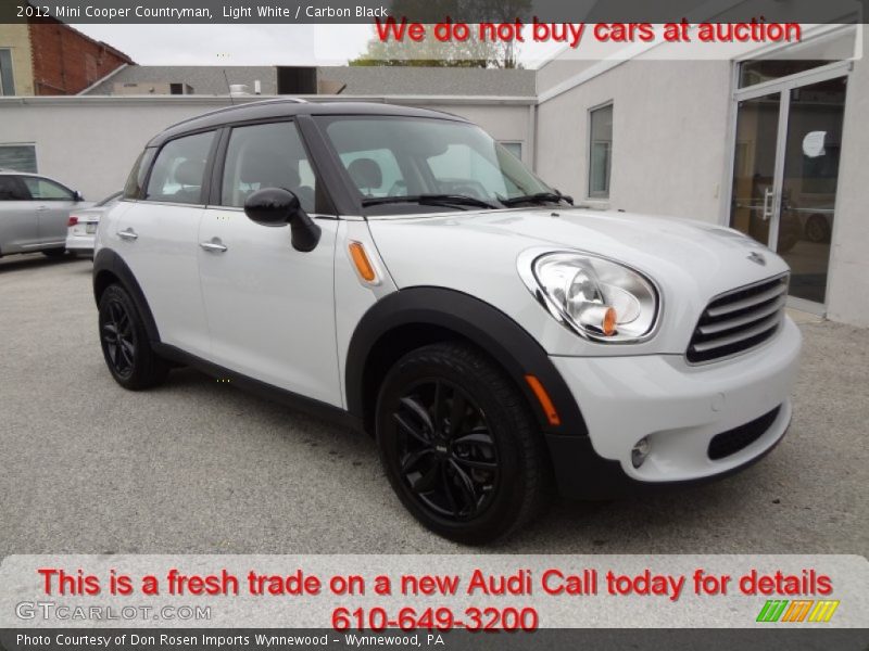 Light White / Carbon Black 2012 Mini Cooper Countryman