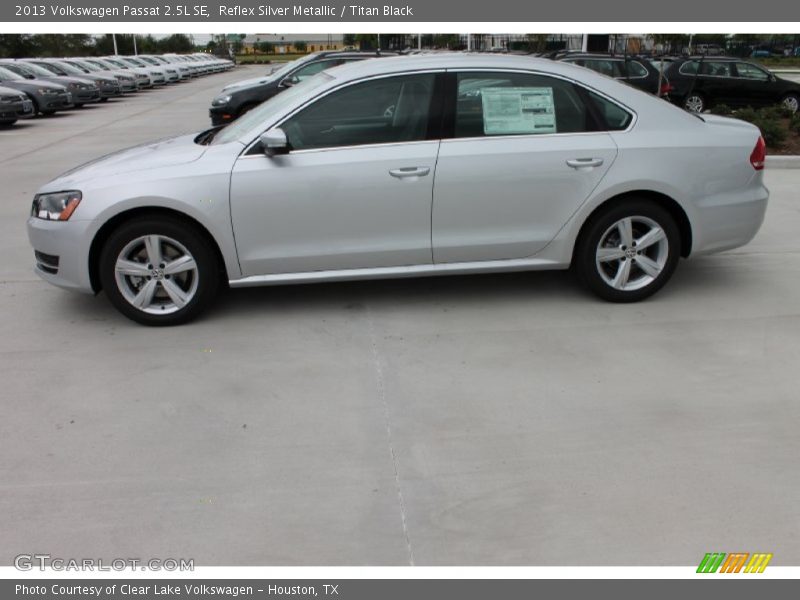 Reflex Silver Metallic / Titan Black 2013 Volkswagen Passat 2.5L SE