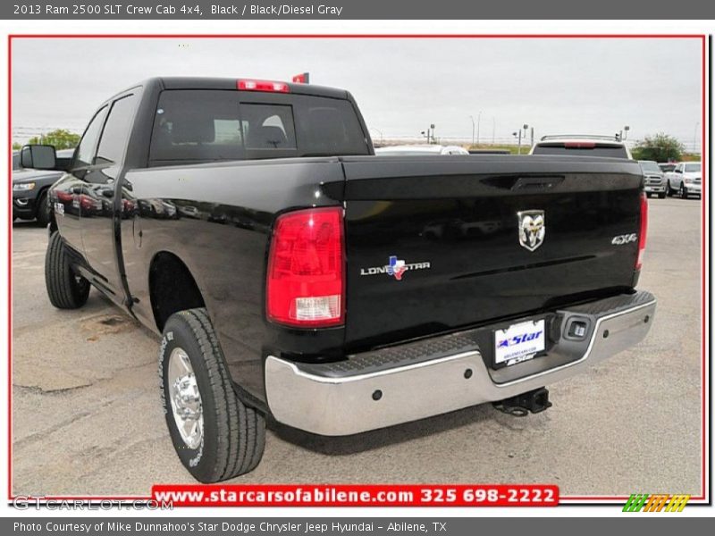 Black / Black/Diesel Gray 2013 Ram 2500 SLT Crew Cab 4x4