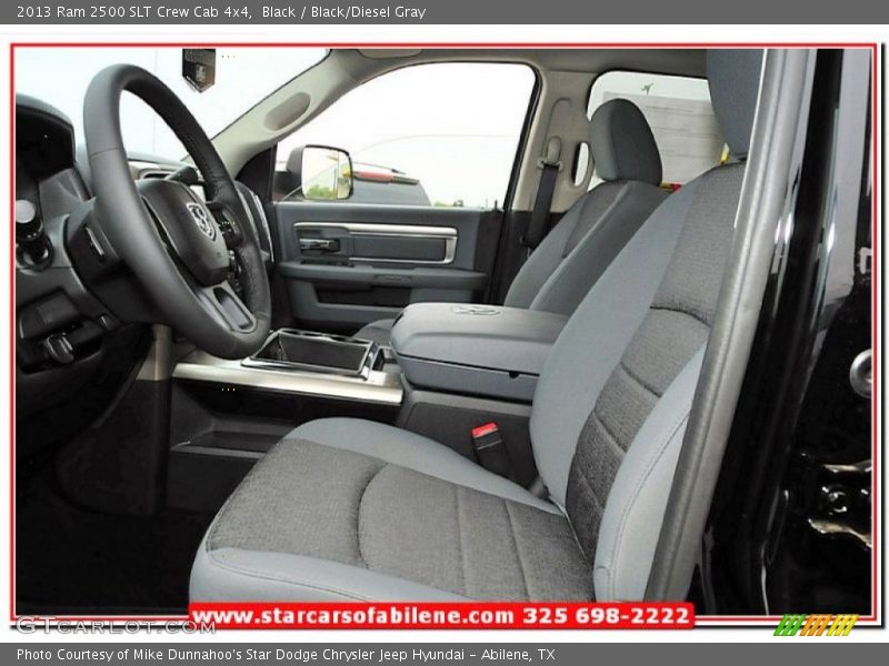 Black / Black/Diesel Gray 2013 Ram 2500 SLT Crew Cab 4x4