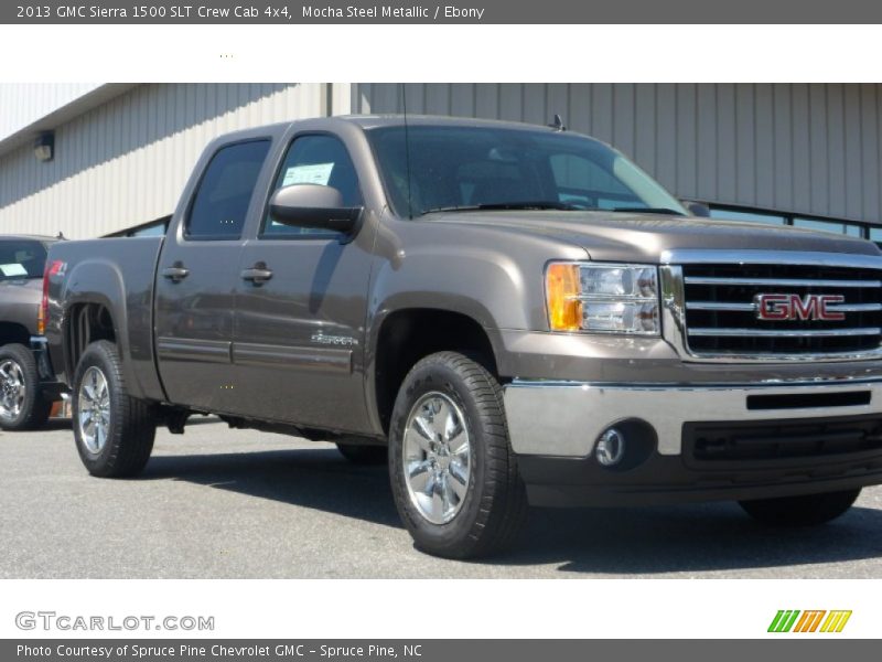 Mocha Steel Metallic / Ebony 2013 GMC Sierra 1500 SLT Crew Cab 4x4