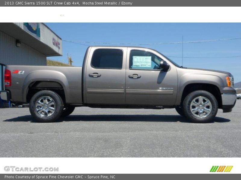 Mocha Steel Metallic / Ebony 2013 GMC Sierra 1500 SLT Crew Cab 4x4