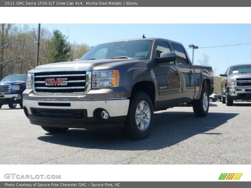 Mocha Steel Metallic / Ebony 2013 GMC Sierra 1500 SLT Crew Cab 4x4