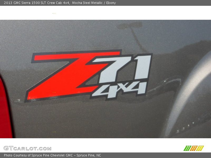 Mocha Steel Metallic / Ebony 2013 GMC Sierra 1500 SLT Crew Cab 4x4