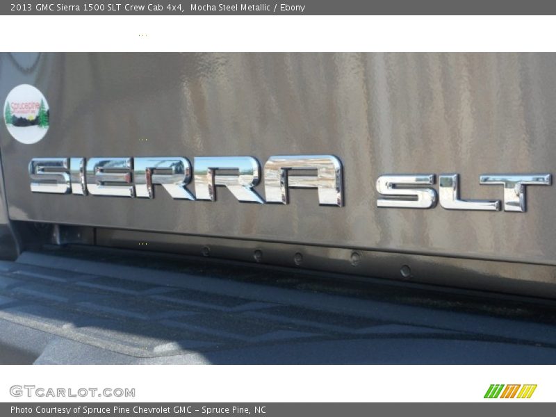 Mocha Steel Metallic / Ebony 2013 GMC Sierra 1500 SLT Crew Cab 4x4