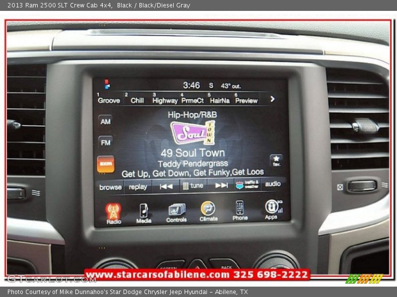 Black / Black/Diesel Gray 2013 Ram 2500 SLT Crew Cab 4x4