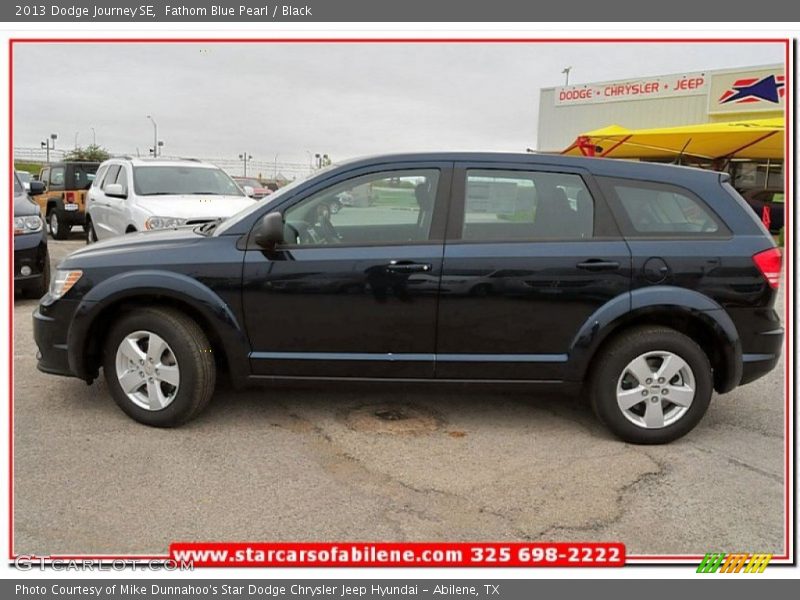 Fathom Blue Pearl / Black 2013 Dodge Journey SE