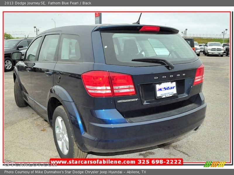 Fathom Blue Pearl / Black 2013 Dodge Journey SE