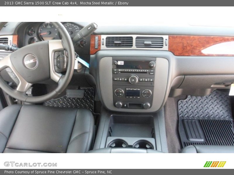 Mocha Steel Metallic / Ebony 2013 GMC Sierra 1500 SLT Crew Cab 4x4