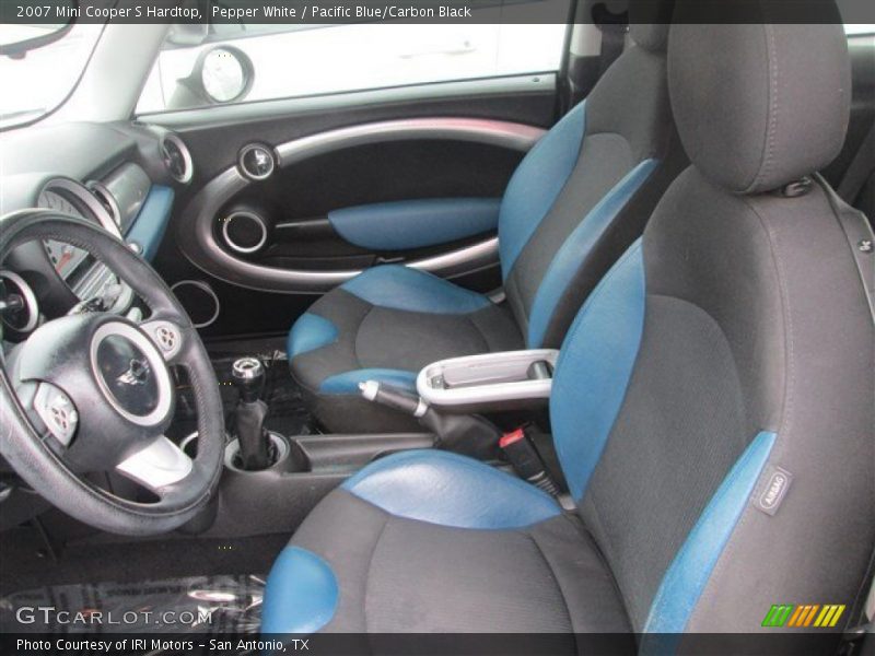  2007 Cooper S Hardtop Pacific Blue/Carbon Black Interior