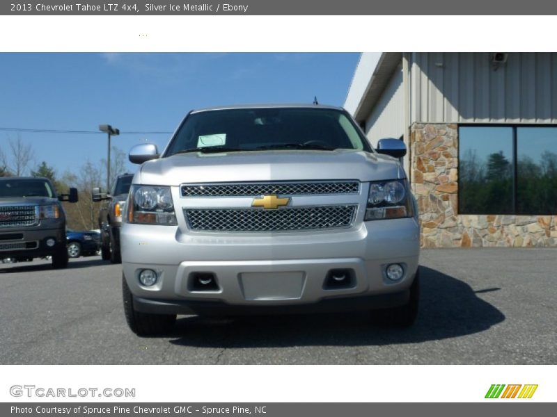 Silver Ice Metallic / Ebony 2013 Chevrolet Tahoe LTZ 4x4